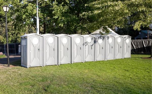 our special event portable restrooms can accommodate up to several hundred people depending on the number of restrooms rented